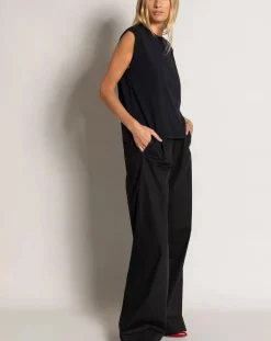 Smallable Woman Tee-Shirts, Tops-Freja organic cotton sleeveless T-shirt Noir