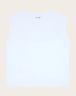 Smallable Woman Tee-Shirts, Tops-Freja organic cotton sleeveless T-shirt Blanc