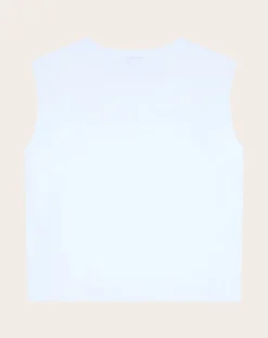 Smallable Woman Tee-Shirts, Tops-Freja organic cotton sleeveless T-shirt Blanc
