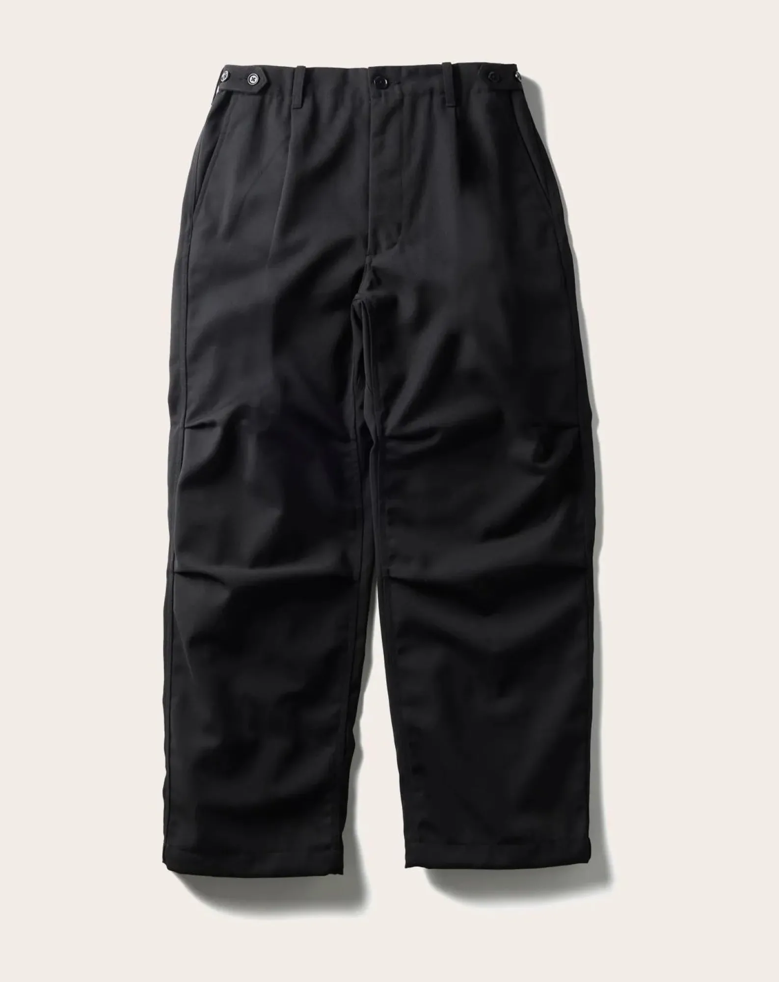 Snow Peak Pantalons, Jeans-Gabardine Wool Pants Noir