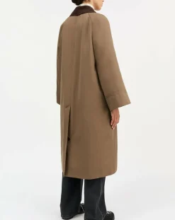 Skall Studio Vestes, Manteaux-Gaby Coat Organic Cotton Taupe