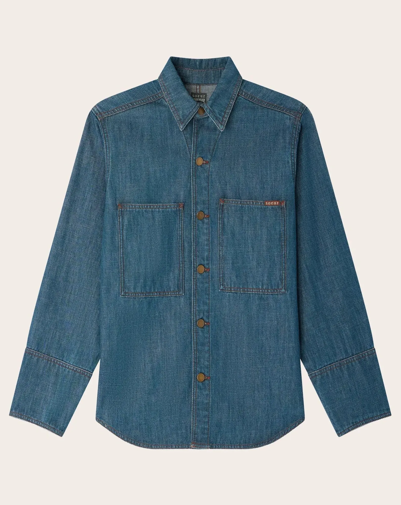 Soeur Blouses, Chemises-Garance Denim shirt Bleu
