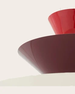 & Tradition Suspensions-Gio LN15 suspension lamp, Luca Nichetto Rouge vermillon