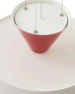 & Tradition Suspensions-Gio LN15 suspension lamp, Luca Nichetto Rouge vermillon