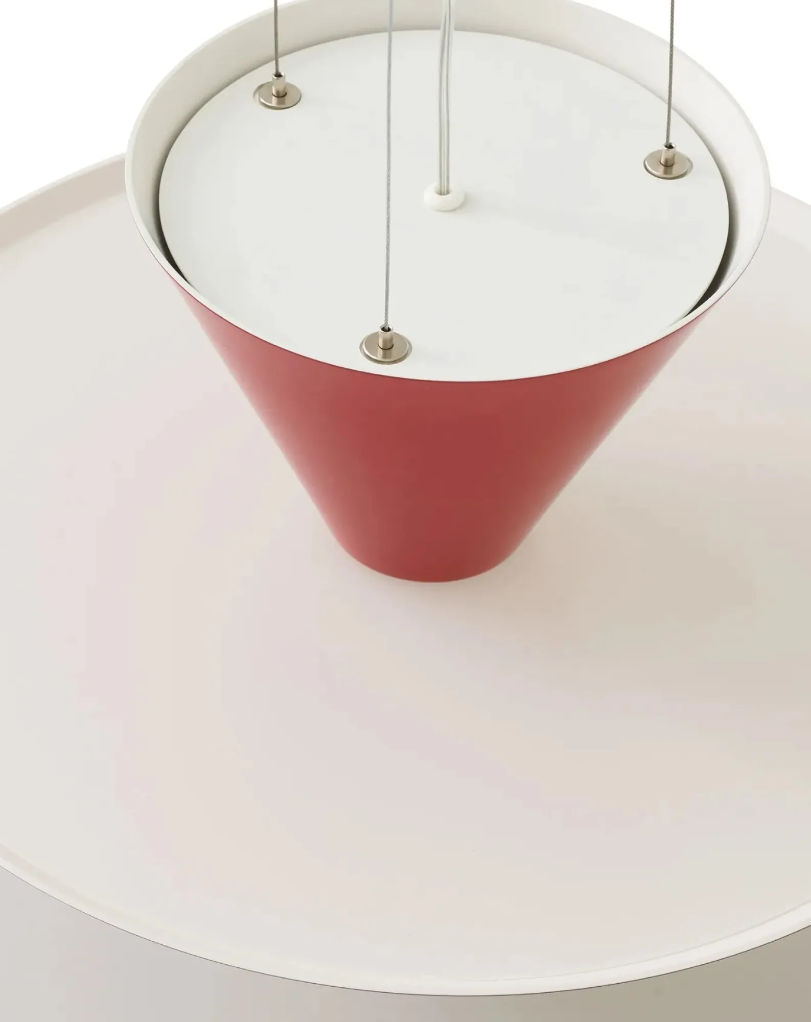 & Tradition Suspensions-Gio LN15 suspension lamp, Luca Nichetto Rouge vermillon