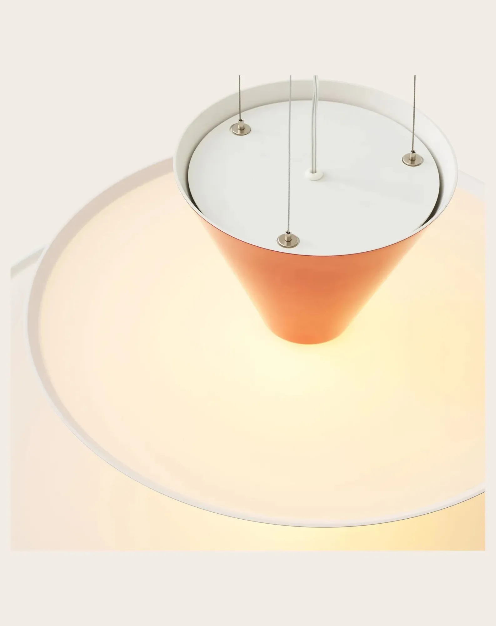 & Tradition Suspensions-Gio LN15 suspension lamp, Luca Nichetto Rouge vermillon