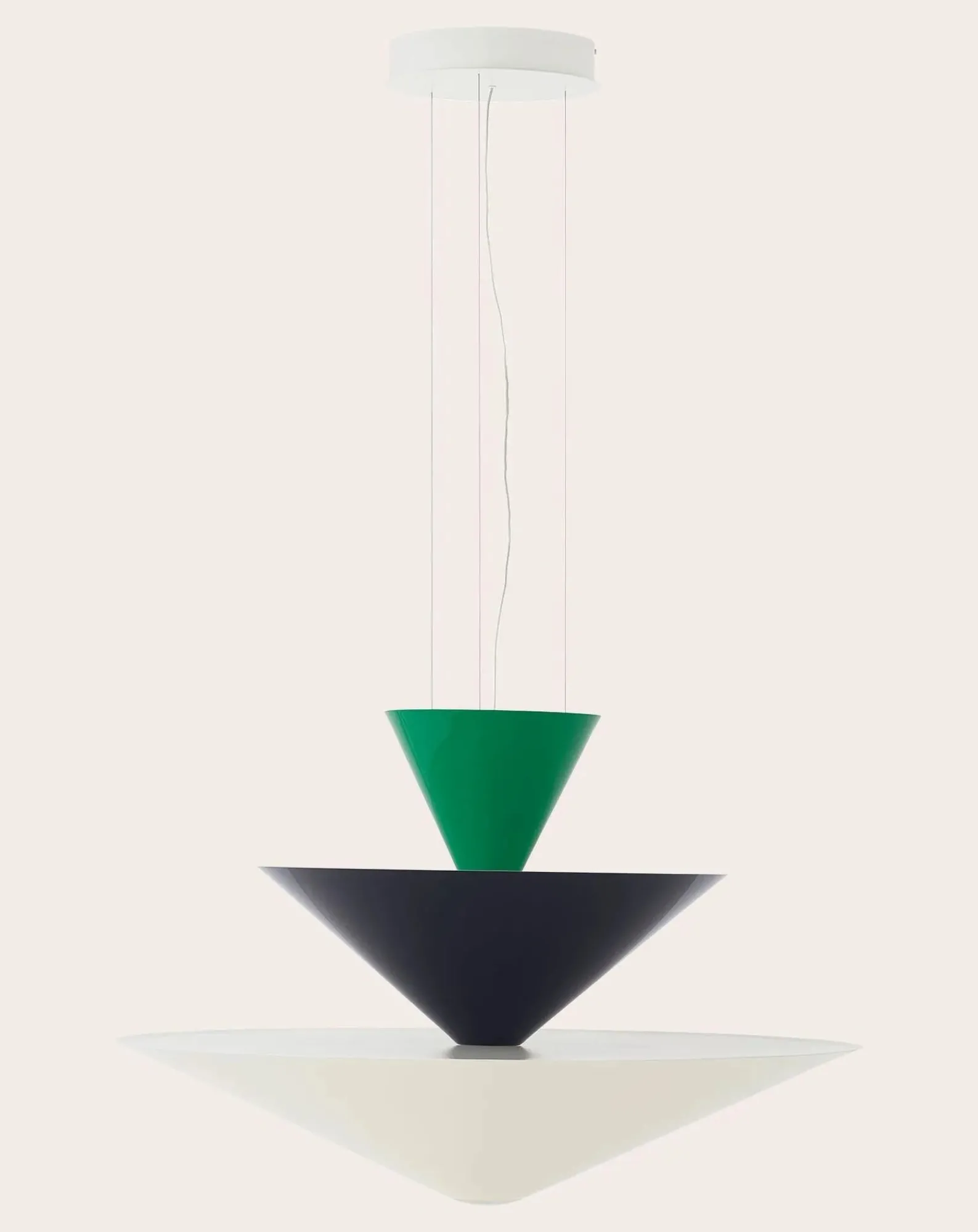 & Tradition Suspensions-Gio LN15 suspension lamp, Luca Nichetto Vert