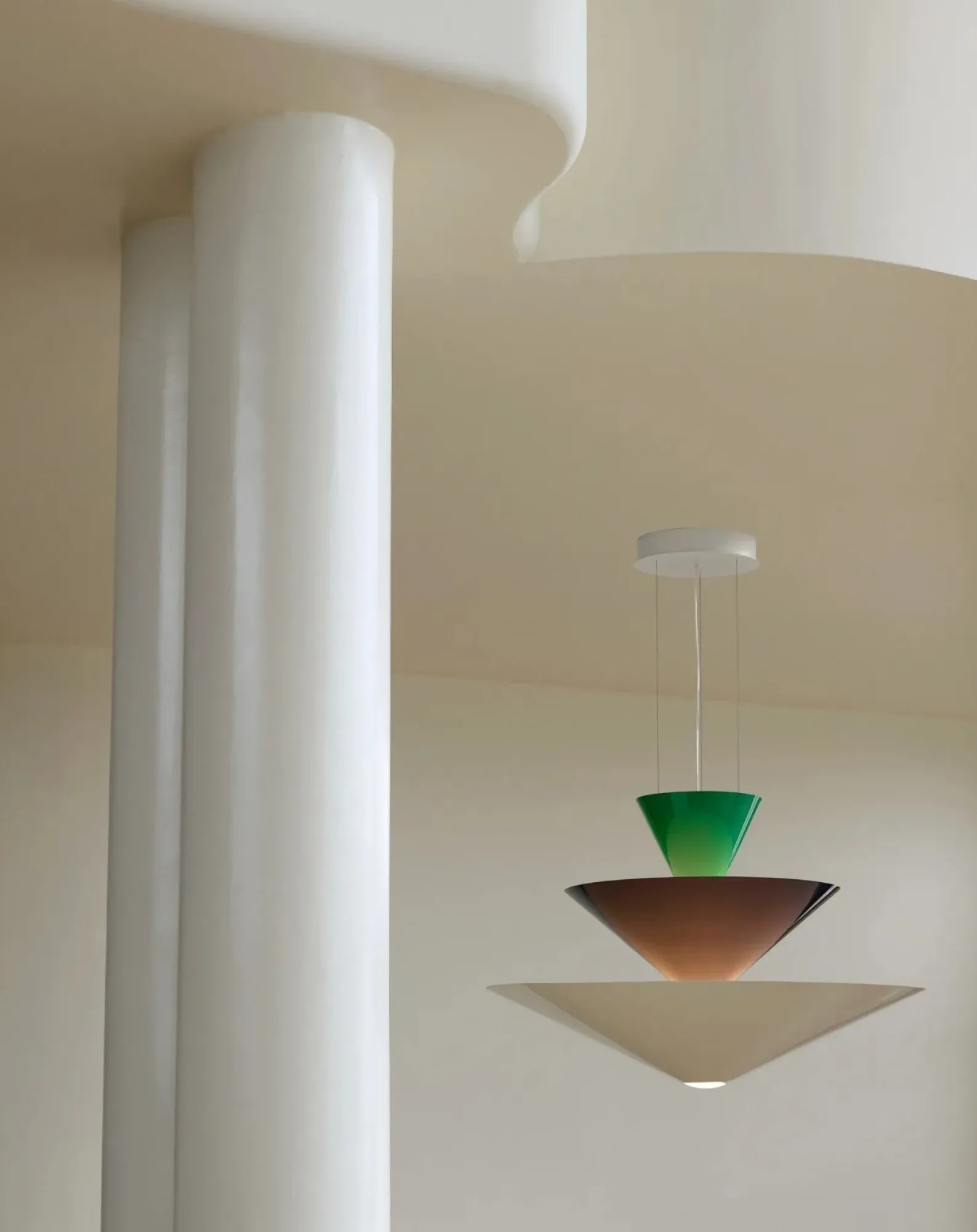 & Tradition Suspensions-Gio LN15 suspension lamp, Luca Nichetto Vert