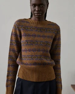 Soeur Pulls, Gilets-Gipsyj Merino Wool Sweater Camel