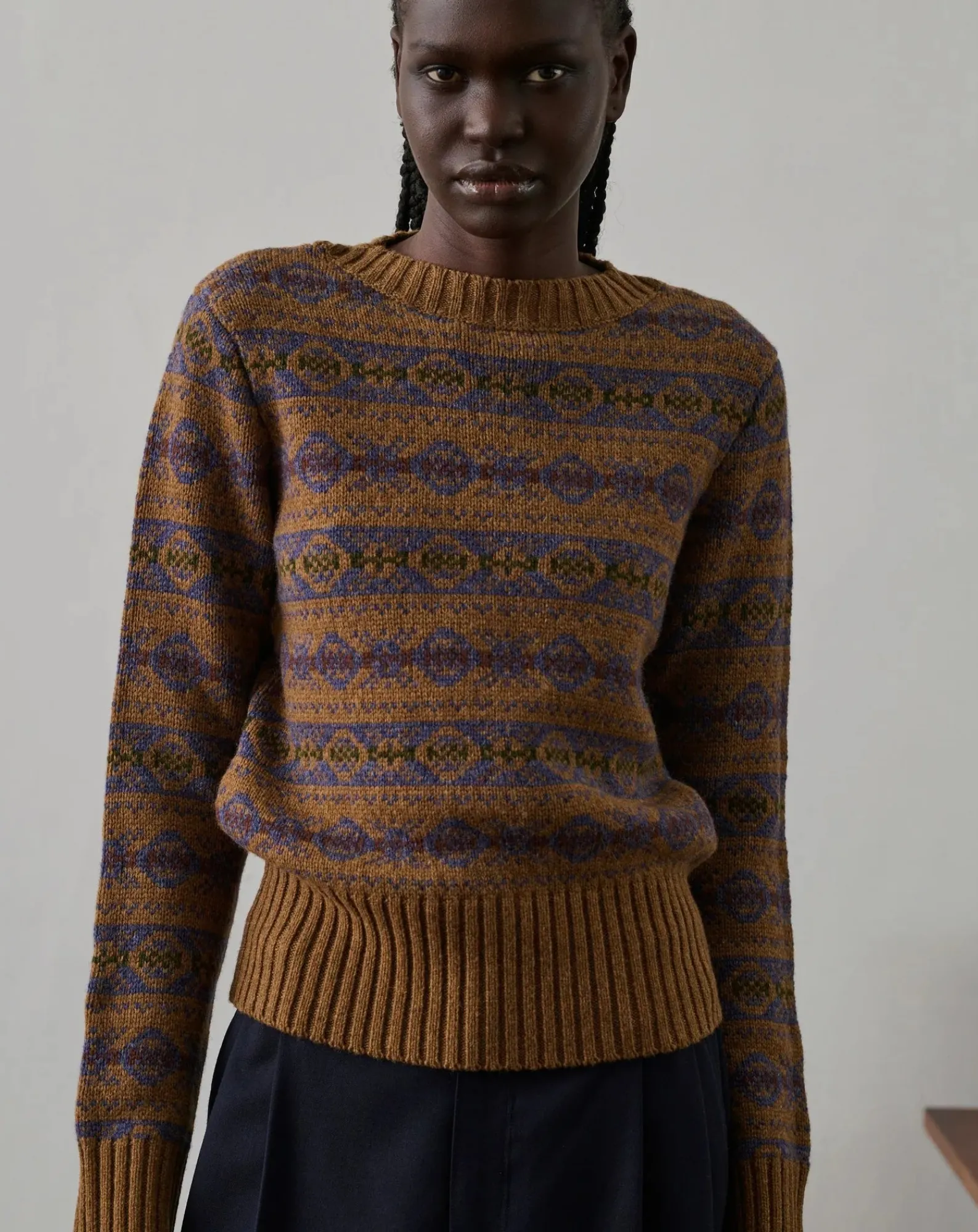 Soeur Pulls, Gilets-Gipsyj Merino Wool Sweater Camel