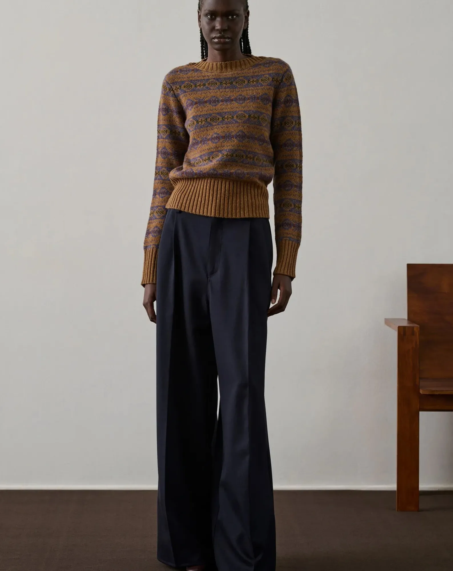 Soeur Pulls, Gilets-Gipsyj Merino Wool Sweater Camel