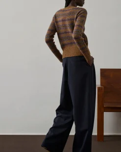 Soeur Pulls, Gilets-Gipsyj Merino Wool Sweater Camel