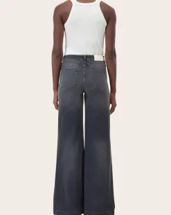 Closed Pantalons, Jeans-Glow Up flare jeans in cotton Gris foncé