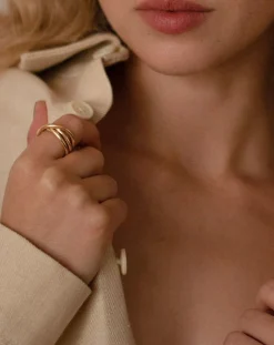 Mayrena Bagues-Gold-plated La Passionnée ring Doré