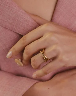 Mayrena Bagues-Gold-plated La Passionnée ring Doré