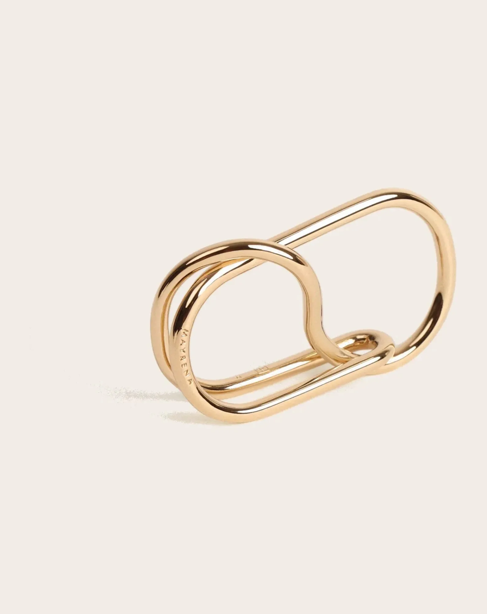 Mayrena Bagues-Gold-plated L'Audacieuse ring Doré