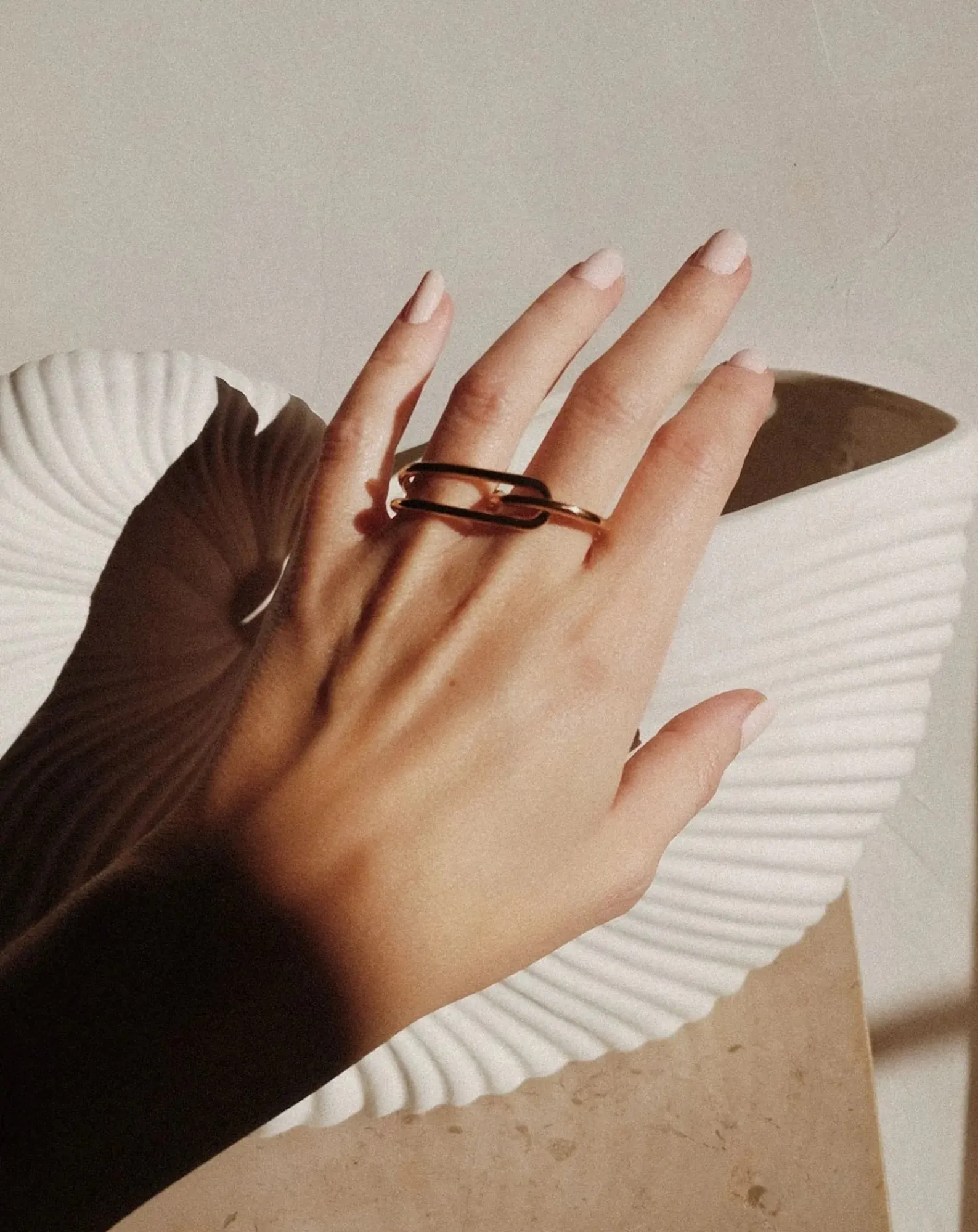 Mayrena Bagues-Gold-plated L'Audacieuse ring Doré