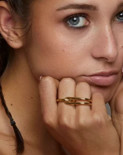 Mayrena Bagues-Gold-plated L'Audacieuse ring Doré