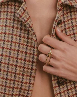 Mayrena Bagues-Gold-plated L'Audacieuse ring Doré