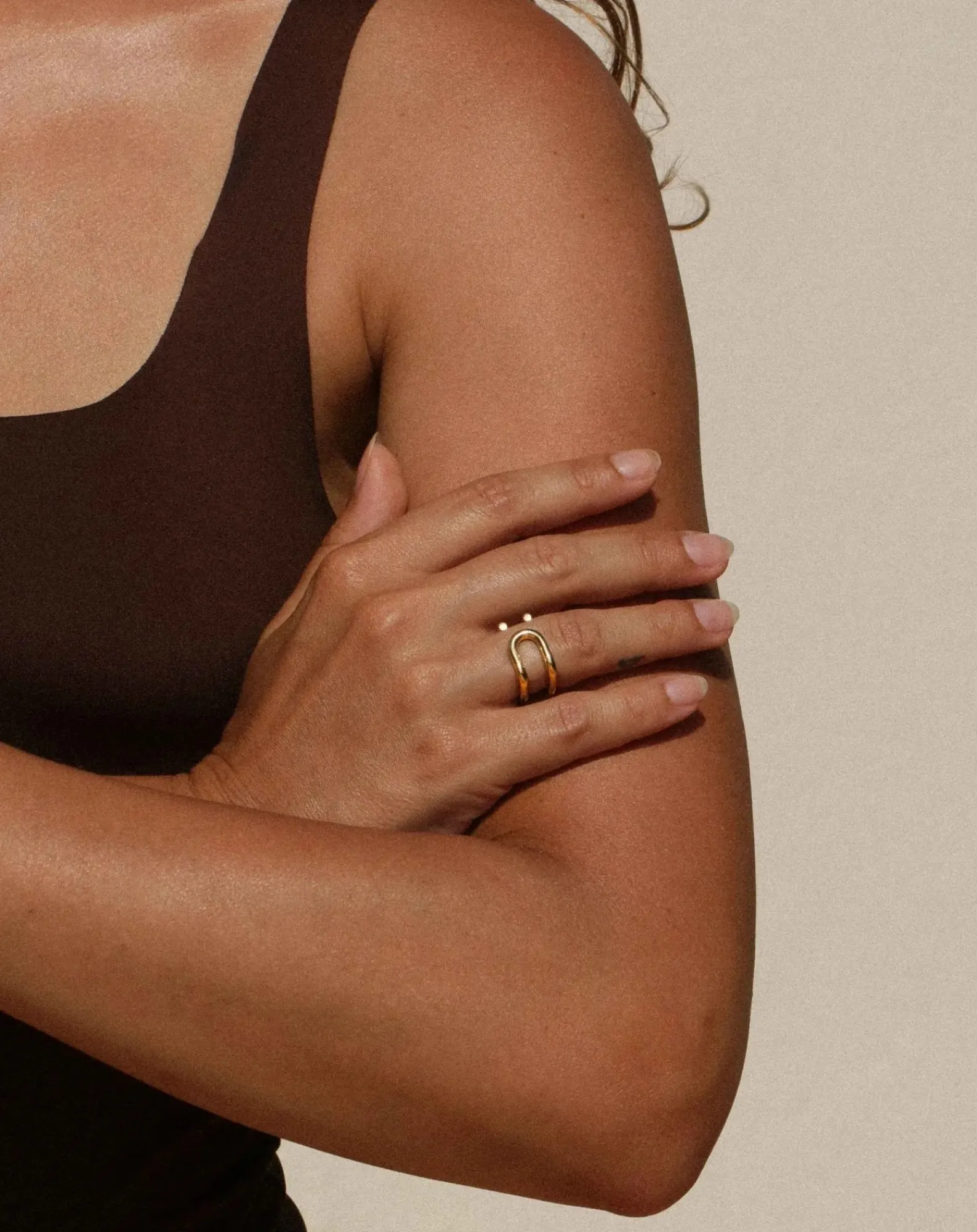 Mayrena Bagues-Gold-plated L'Origine ring Doré