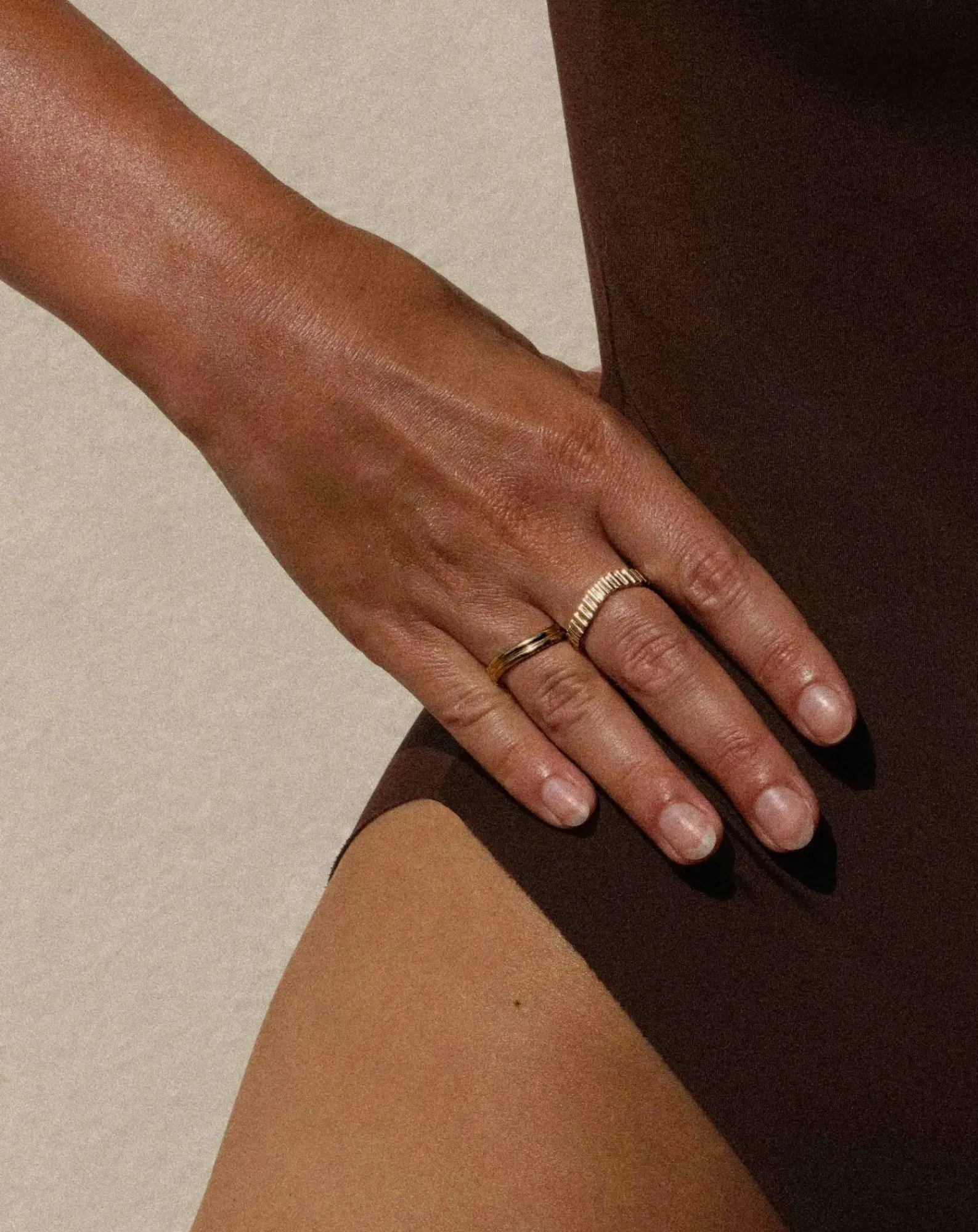 Mayrena Bagues-Gold-plated Memphis ring Doré
