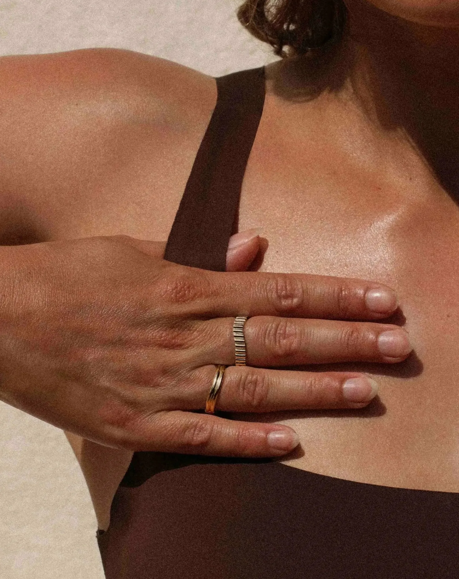 Mayrena Bagues-Gold-plated Memphis ring Doré