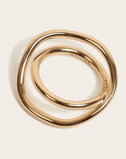 Mayrena Bagues-Gold-plated Shell ring Doré