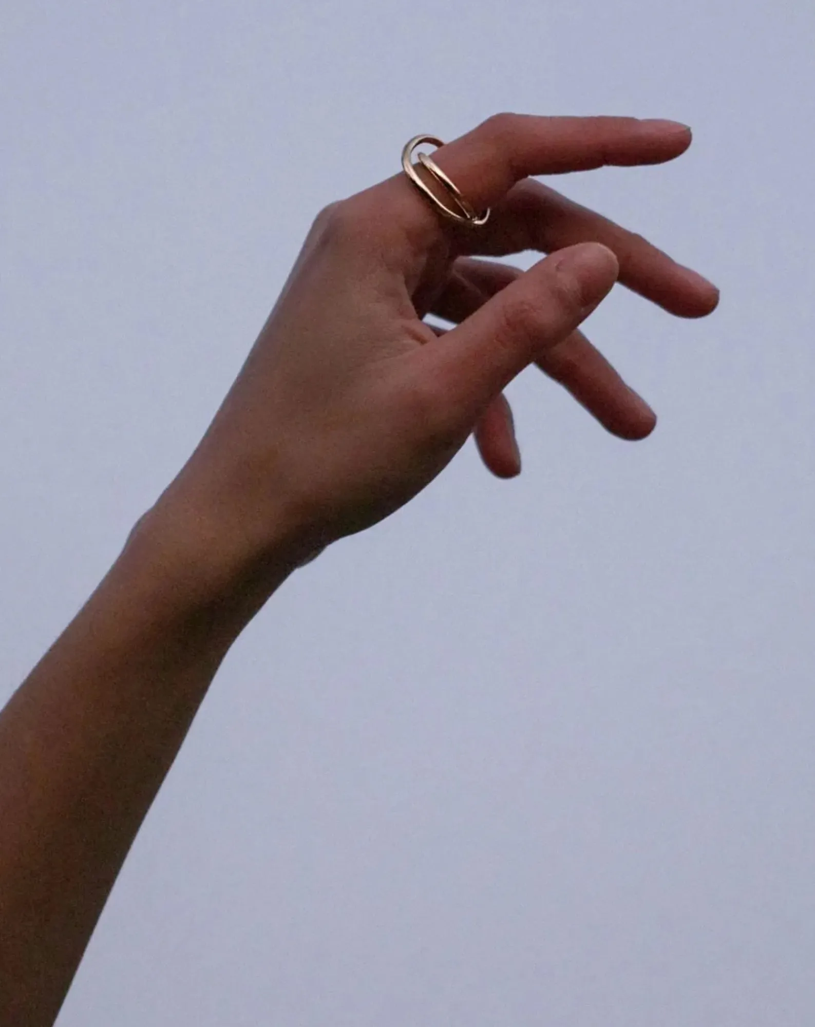Mayrena Bagues-Gold-plated Shell ring Doré