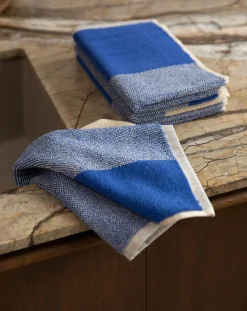 Suite 702 Linge De Bain-Guest towels, Lex Pott - Set of 2 Bleu