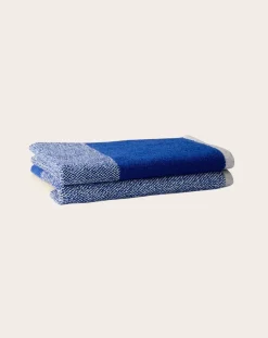 Suite 702 Linge De Bain-Guest towels, Lex Pott - Set of 2 Bleu