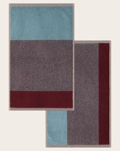 Suite 702 Linge De Bain-Guest towels, Lex Pott - Set of 2 Bordeaux