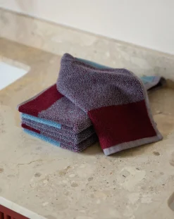 Suite 702 Linge De Bain-Guest towels, Lex Pott - Set of 2 Bordeaux