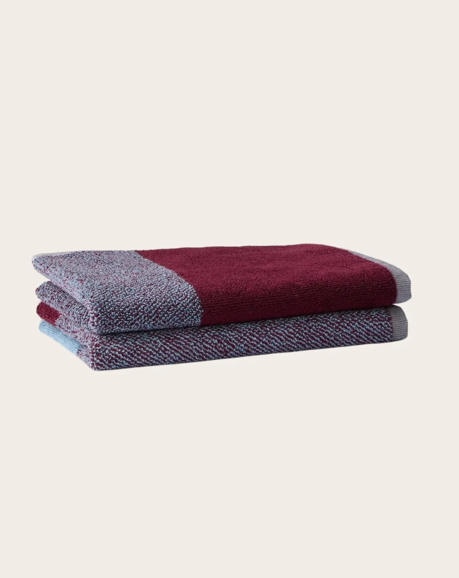 Suite 702 Linge De Bain-Guest towels, Lex Pott - Set of 2 Bordeaux
