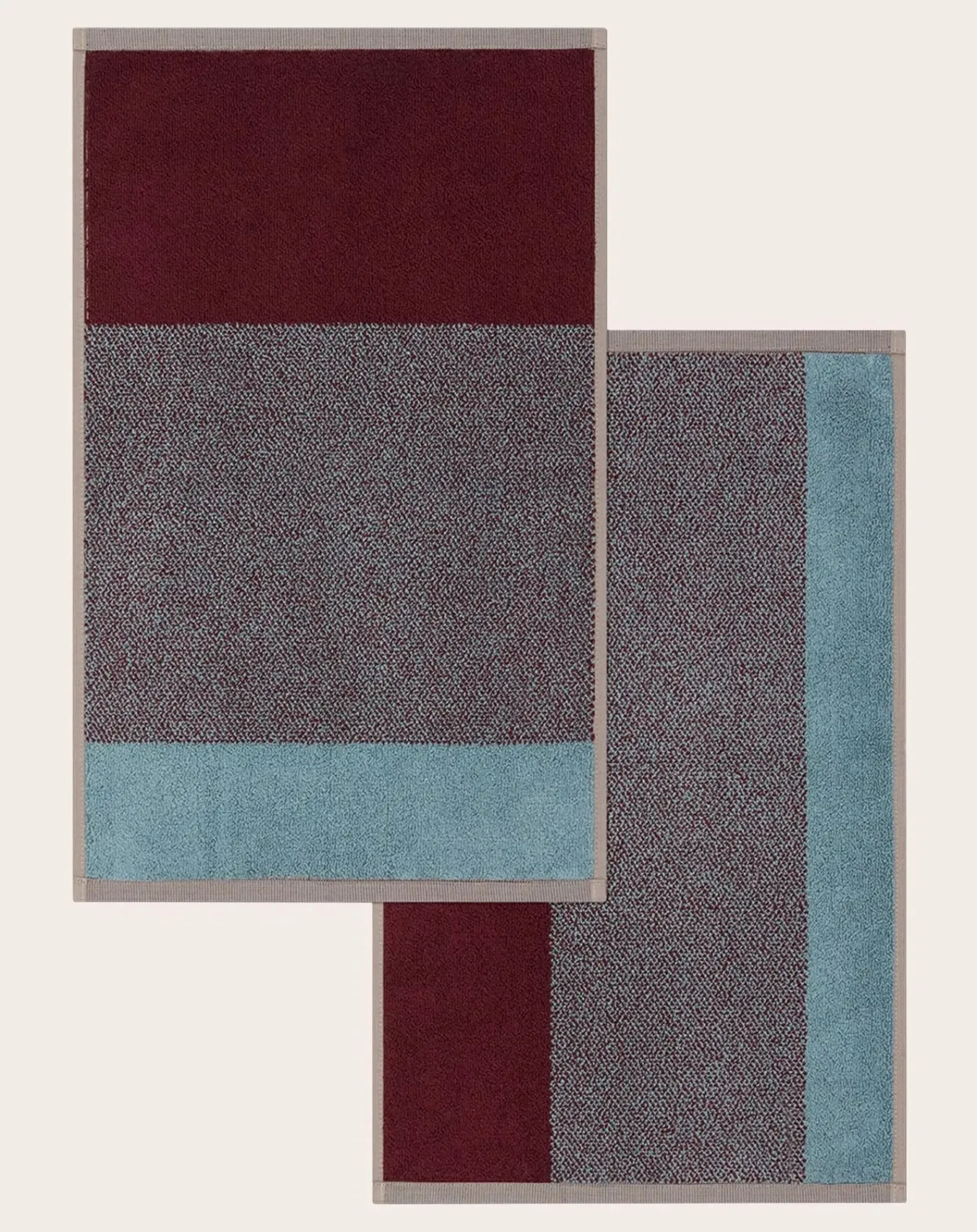 Suite 702 Linge De Bain-Guest towels, Lex Pott - Set of 2 Bordeaux