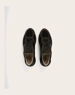 Neutra Baskets-Hakone V.2 Ristop RV2006-010 Lace-Up Sneakers Vert kaki