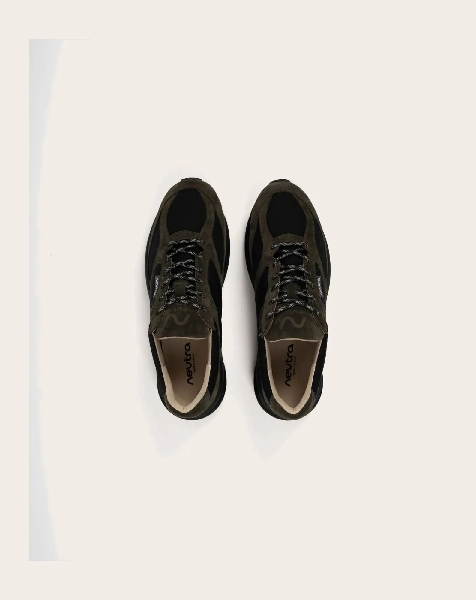 Neutra Baskets-Hakone V.2 Ristop RV2006-010 Lace-Up Sneakers Vert kaki