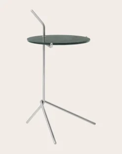 & Tradition Tables, Bureaux-Halten SH9 side table, Sebastian Herkner Marbré vert