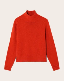 Bompard Pulls, Gilets-Hammer Neck Sweater Cashmere Rouge
