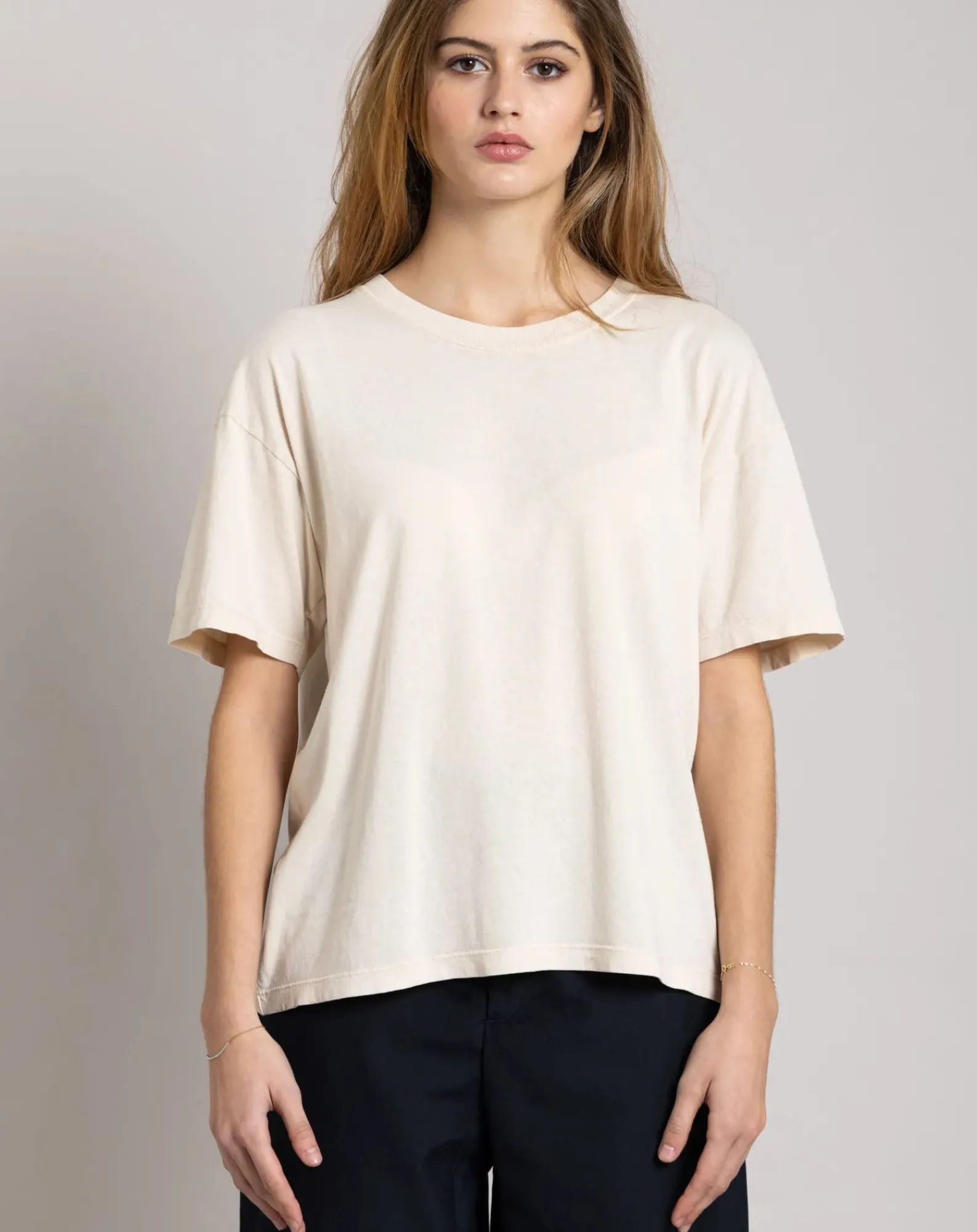 Smallable Woman Tee-Shirts, Tops-Hana organic cotton T-shirt Crème