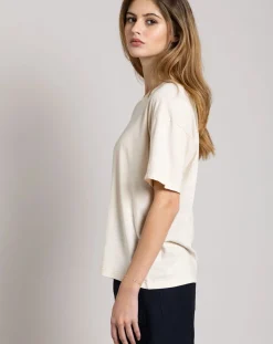 Smallable Woman Tee-Shirts, Tops-Hana organic cotton T-shirt Crème