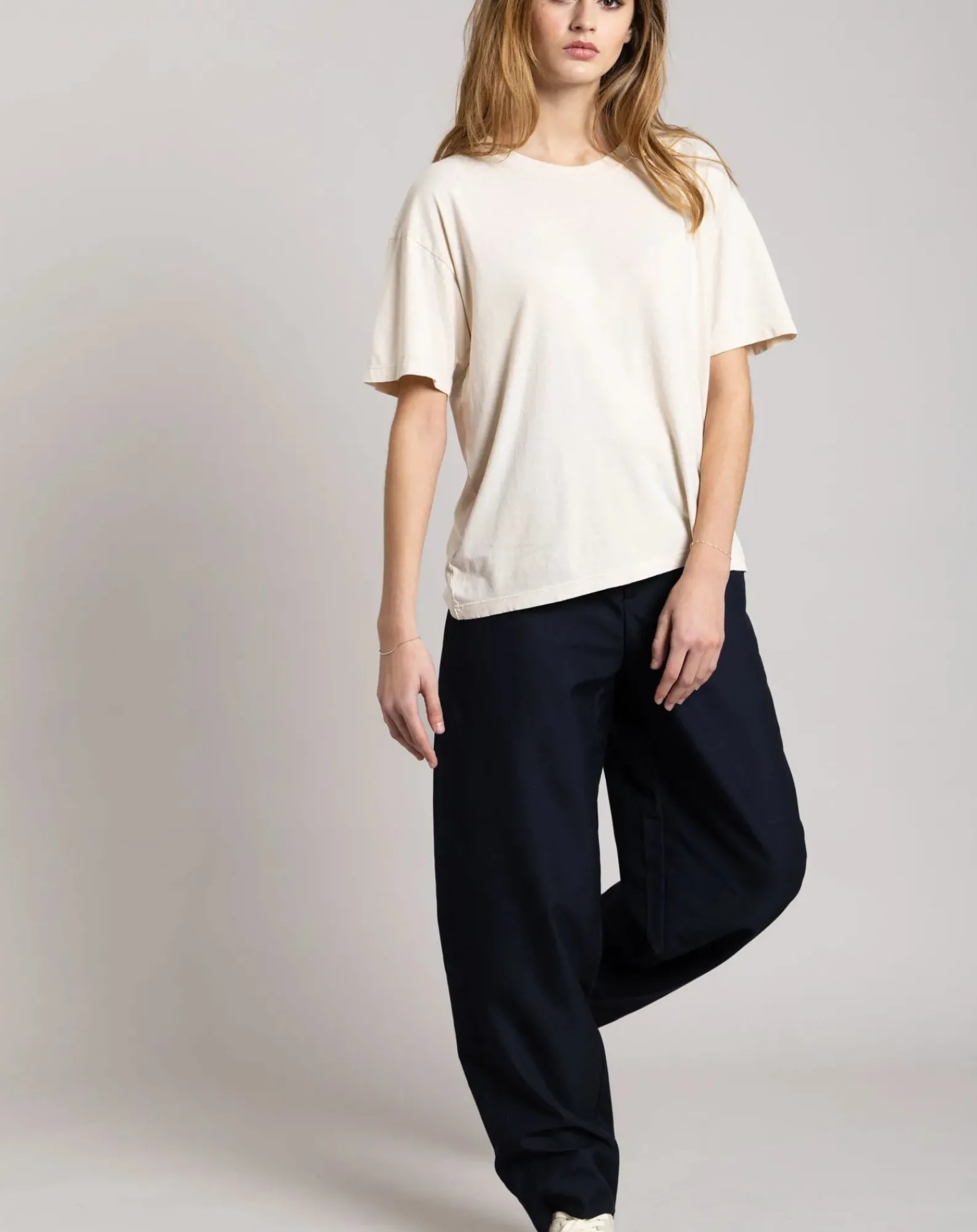 Smallable Woman Tee-Shirts, Tops-Hana organic cotton T-shirt Crème