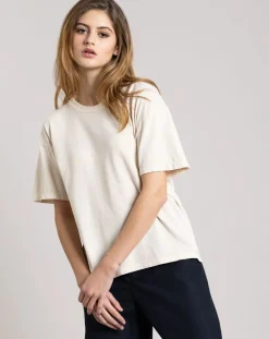 Smallable Woman Tee-Shirts, Tops-Hana organic cotton T-shirt Crème