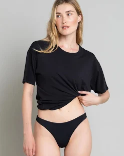 Smallable Woman Tee-Shirts, Tops-Hana organic cotton T-shirt Noir
