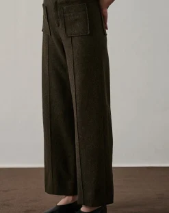 Soeur Pantalons, Jeans-Harry Laine Vierge Trousers Kaki foncé