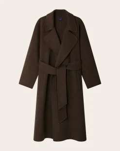 Soeur Vestes, Manteaux-Harvard Coat Wool Brun kaki