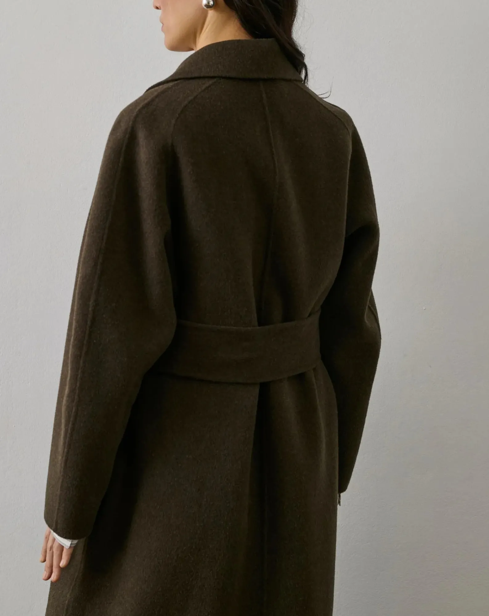 Soeur Vestes, Manteaux-Harvard Coat Wool Brun kaki