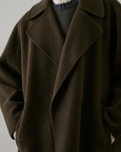 Soeur Vestes, Manteaux-Harvard Coat Wool Brun kaki