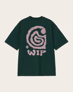 Carhartt WIP Tee-Shirts, Polos-Helix organic cotton T-shirt Vert foncé
