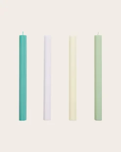 Hay Bougies, Senteurs-Hexagon candles - Set of 4 Pastel