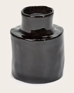 Serax Vases, Objets Déco-Héléna Ceramic Vase Noir